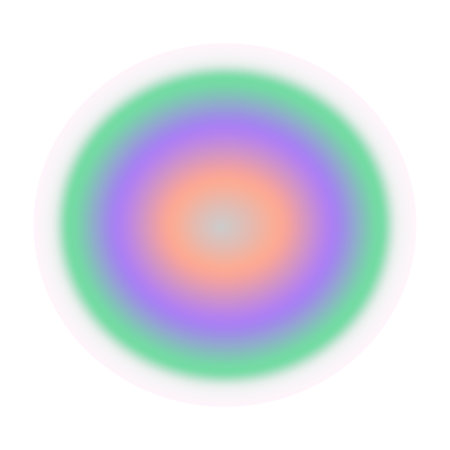 Gradient Y2K blur element. Abstract aesthetic y2k shape blur circle. Gradient vector illustrationのイラスト素材