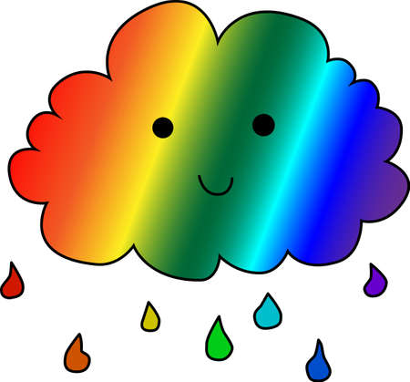 international symbol of the LGBT community, as well as the movement in support of human rights in relation to themのイラスト素材