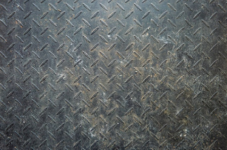 Iron floor metal sheet with drop patternの写真素材