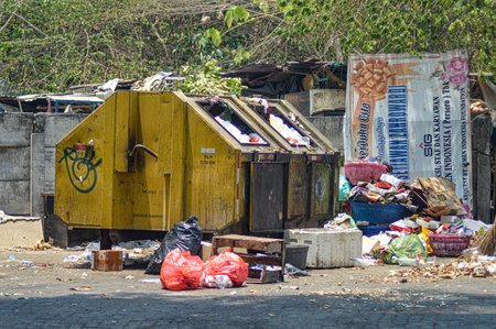 a temporary waste storage site, Indonesia, 2 November 2023.