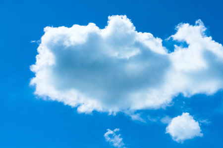 The blue sky and cloud in the evening