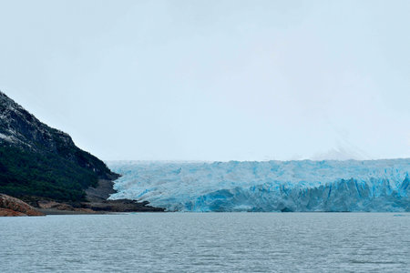 The Perito Moreno Glacier and Lake Argentinaの写真素材
