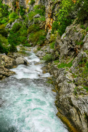 Guadalquivir river through the Cazorla National Park - Jaenの写真素材