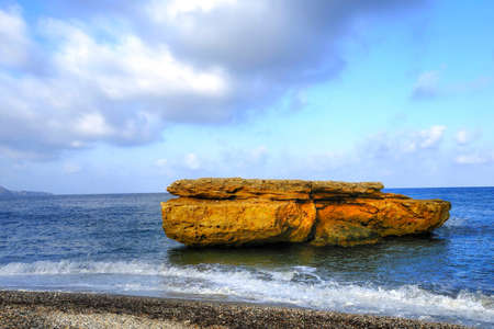 Aguilas beach and coast in Murciaの写真素材