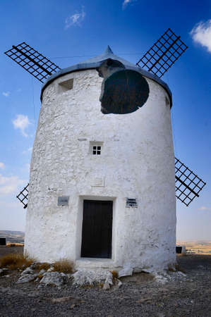 Old mills to process wheat in Spain.の写真素材
