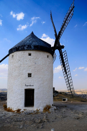 Old mills to process wheat in Spain.