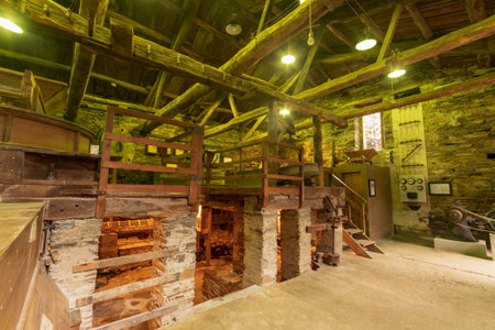 Old mills to process wheat in Spain.