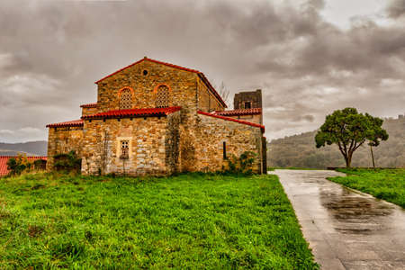 Religious and ecclesiastical architecture of Asturias - Spain.の写真素材