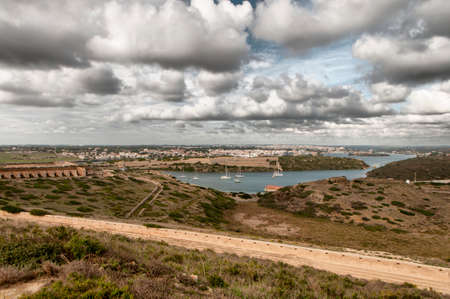 Defensive military architecture of the island of Menorca.の写真素材