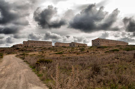 Defensive military architecture of the island of Menorca.の写真素材