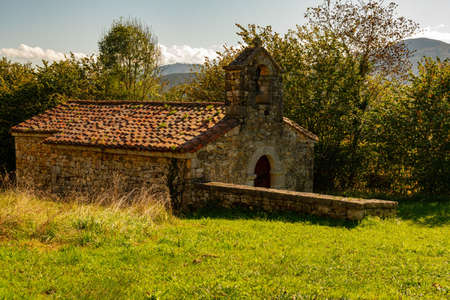 Rural landscapes in the interior of Asturiasの写真素材
