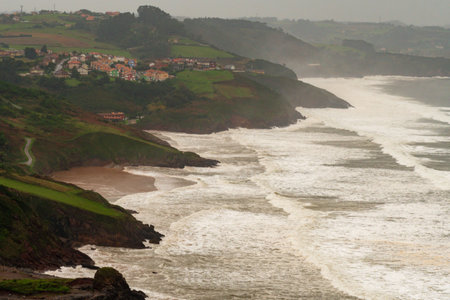 Landscape of the Asturian Coast - Cabo de San Antonioの写真素材