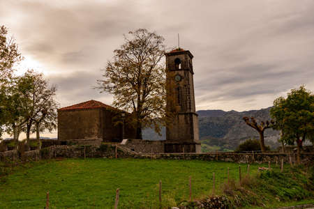 Hermitage of San Antonio in Alevia - Asturiasの写真素材