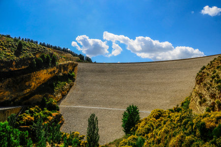Francisco Abellan reservoir on the Fardes river bed