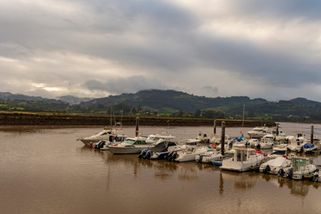 Panoramic of the Ria de Villa Viciosa in Asturias