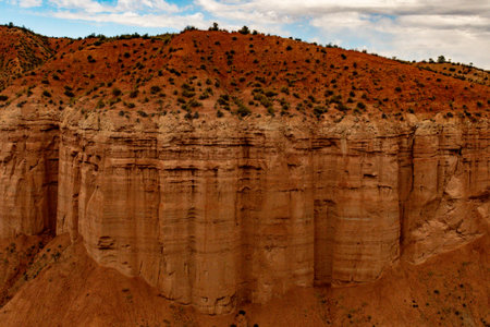 Crests and cliffs of the Badlands of Gorafe - Granada.の写真素材