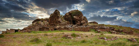 Aldea del Gitano in the Sierra de Baza Natural Parkの写真素材