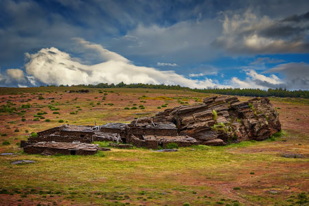 Aldea del Gitano in the Sierra de Baza Natural Parkの写真素材