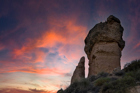 Chimney of the Fairies of Loperaの写真素材