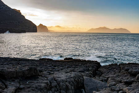 Coastal landscape in Cantabria in northern.の写真素材