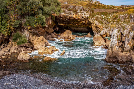The scree of Castro Urdiales.の写真素材