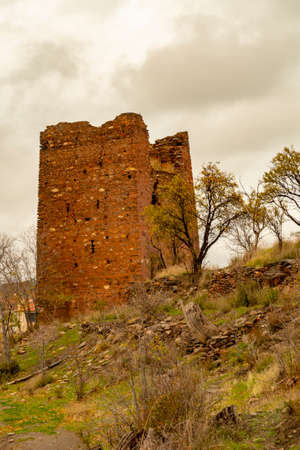 Tower of alqueria Al-Qasr-Sened in Jerez del Marquesado, Granada.の写真素材