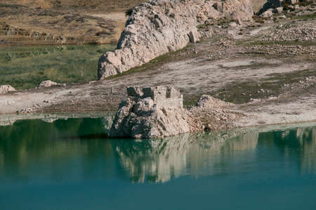San Clemente reservoir in Huescar, Granada.の写真素材
