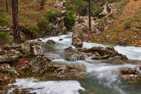Source of the Guardal River in Huescar, Granada.の写真素材