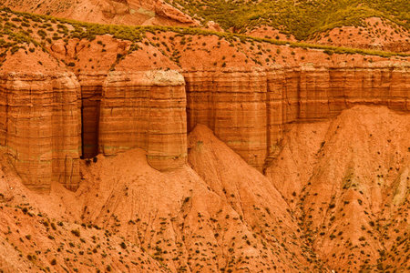 Crests and cliffs of the Badlands of Gorafe - Granada.