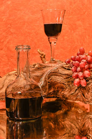 Service of different alcoholic beverages.の写真素材