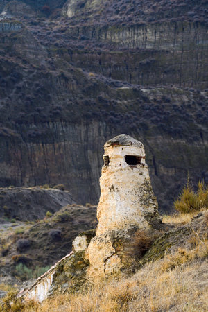 Chimneys of the Alpujarra Granadinaの写真素材