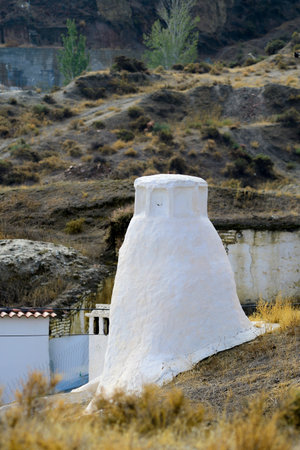 Chimneys of the Alpujarra Granadinaの写真素材