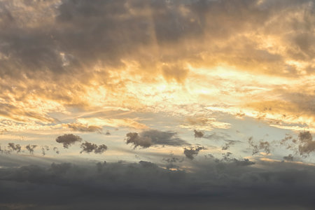 Blue sky background with white clouds