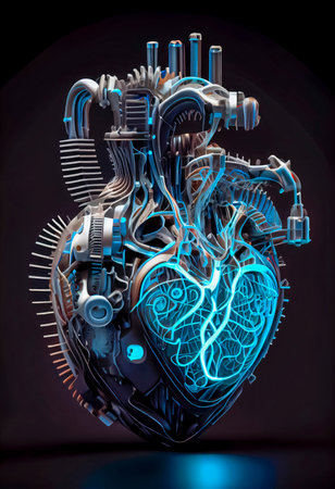 Robotic heart of mechanical mechanism. the generativeの素材