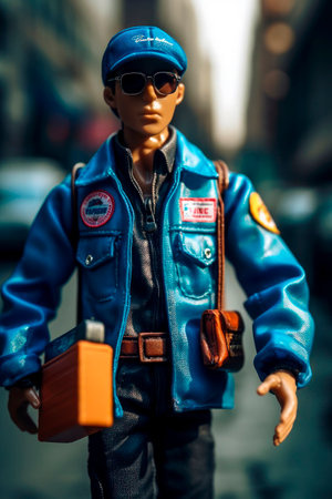 Doll of Barbie's friend, dressed as an operatorの素材