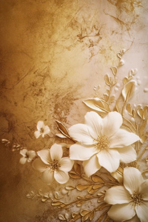 Luxury background with floral pattern textureの素材