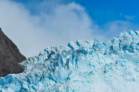 It is one of the bordering glaciers between Argentina and Chile.の写真素材