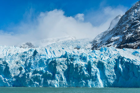 It is one of the bordering glaciers between Argentina and Chile.の写真素材