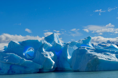 The Upsala is a Patagonian glacier that drains into Lake Argentino.の写真素材