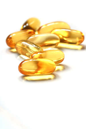 oil capsule isolated の写真素材