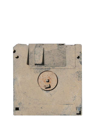 old and dirty floppy disk の写真素材