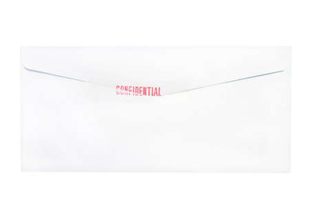 confidential envelope letter isolated の写真素材