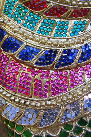 Glass art wall texture, Thailand の写真素材