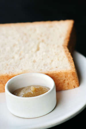 jam and sliced breadの写真素材