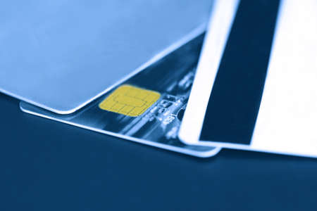 many credit cardの写真素材