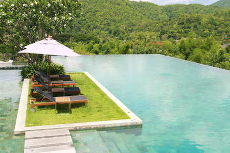 sun deck , swimming pool のeditorial素材