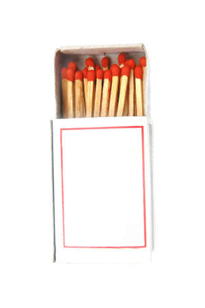 match in a box isolated の写真素材