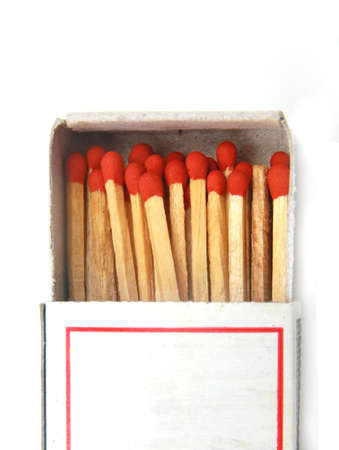 match in a box isolated の写真素材