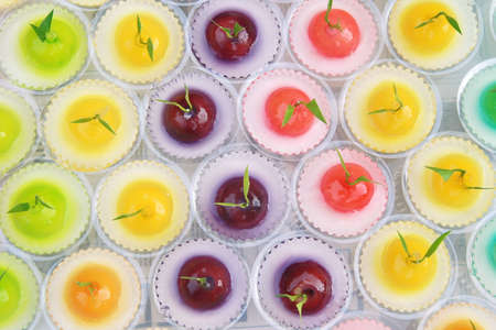 colorful Jelly background の写真素材