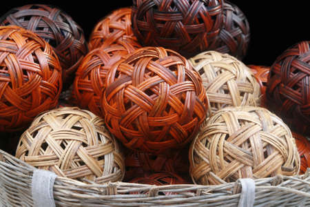 Bamboo ball , Sepaktakraw の写真素材